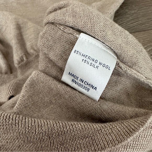 PETER MILLAR Crown Soft Merino Wool & Silk Blend Quarter-Zip Sweater size XL - Picture 6 of 9